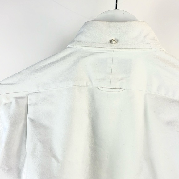 Thom Browne White Long-Sleeve Point-Collar Armband Oxford Shirt - Picture 8 of 13